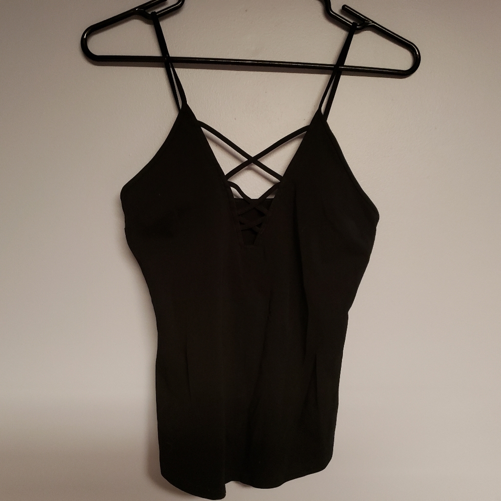 Black tank top